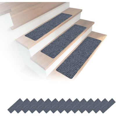 NORTHIX Tapetes Rectangulares Para Escaleras, 16 Unidades, 65×20 Cm, Antideslizantes NORTHIX Tapetes Rectangulares Para Escaleras, 16 Unidades, 65×20 Cm, Antideslizantes