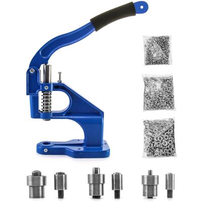 TREETALK Prensa Para Ojales, Máquina Perforadora De Ojales Con 3 Troqueles Y Capacidad Para 300 Ojales, Para Cuero Y Textiles. TREETALK Prensa Para Ojales, Máquina Perforadora De Ojales Con 3 Troqueles Y Capacidad Para 300 Ojales, Para Cuero Y Textiles.