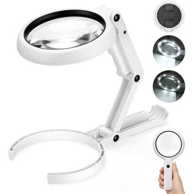 OEM Lupa De Mano, Lupa De Mesa 5x 11x Con Soporte Plegable, Para Oficina, Joyería, Periódicos, Lectura, Reparación De Relojes, Manualidades -crezuo OEM Lupa De Mano, Lupa De Mesa 5x 11x Con Soporte Plegable, Para Oficina, Joyería, Periódicos, Lectura, Reparación De Relojes, Manualidades -crezuo