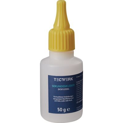 NORDWEST HANDEL AG Pegamento Instantáneo Espeso 50g Incoloro Botella Tecwerk NORDWEST HANDEL AG Pegamento Instantáneo Espeso 50g Incoloro Botella Tecwerk