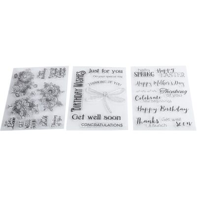 OEM Sellos Transparentes Para La Creación De Tarjetas, Combinaciones Creativas, Exquisitos Diseños Florales Y De Hojas, Sellos Transparentes Duraderos, Adecuados Para Scrapbooking Y Manualidades Con Papel OEM Sellos Transparentes Para La Creación De Tarjetas, Combinaciones Creativas, Exquisitos Diseños Florales Y De Hojas, Sellos Transparentes Duraderos, Adecuados Para Scrapbooking Y Manualidades Con Papel