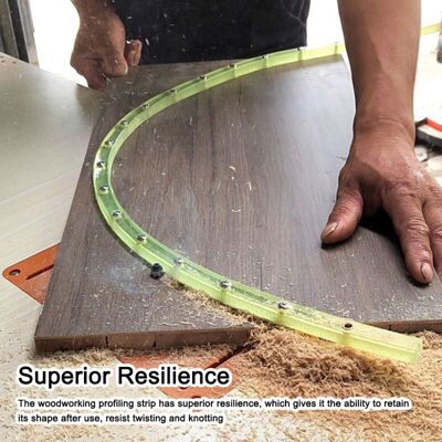 OEM Tira De Corte De Perfil Práctico De 2 Metros, Plantilla De Curva Flexible, Riel Guía De Contorno De Formas Complejas Ajustable Y Fijo, Herramienta Práctica Para Trabajar La Madera -crezuo OEM Tira De Corte De Perfil Práctico De 2 Metros, Plantilla De Curva Flexible, Riel Guía De Contorno De Formas Complejas Ajustable Y Fijo, Herramienta Práctica Para Trabajar La Madera -crezuo
