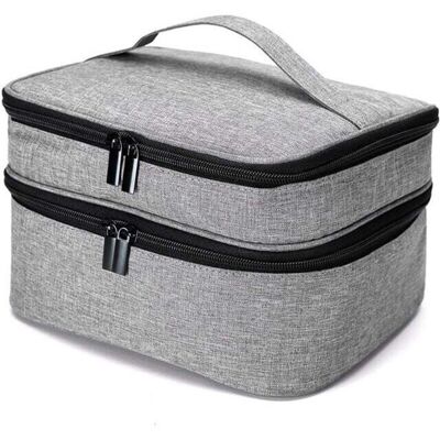 OEM Bolsa De Costura, Bolsa Para Guardar Herramientas De Costura, Estuche Doble Para Accesorios De Costura Para Agujas, Hilo Y Otros Materiales De Costura (solo El Paquete), Grande/gris-crezuo OEM Bolsa De Costura, Bolsa Para Guardar Herramientas De Costura, Estuche Doble Para Accesorios De Costura Para Agujas, Hilo Y Otros Materiales De Costura (solo El Paquete), Grande/gris-crezuo