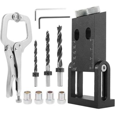 OEM Plantilla De 16 Piezas Para Agujeros En Ángulo De 15 Grados Para Carpintería, Kit De Plantillas Para Agujeros Ocultos - Guía De Perforación Para Espigas, Herramientas Para Carpintería, Localizador De OEM Plantilla De 16 Piezas Para Agujeros En Ángulo De 15 Grados Para Carpintería, Kit De Plantillas Para Agujeros Ocultos - Guía De Perforación Para Espigas, Herramientas Para Carpintería, Localizador De