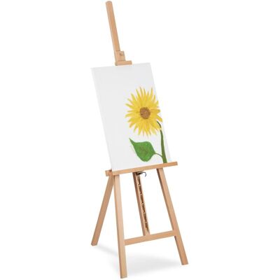 Relaxdays - Caballete Pintura, Atril Para Pintar, Altura Regulable Máx. 128 Cm, Grande, Niños Y Adultos, Madera, Natural Relaxdays - Caballete Pintura, Atril Para Pintar, Altura Regulable Máx. 128 Cm, Grande, Niños Y Adultos, Madera, Natural