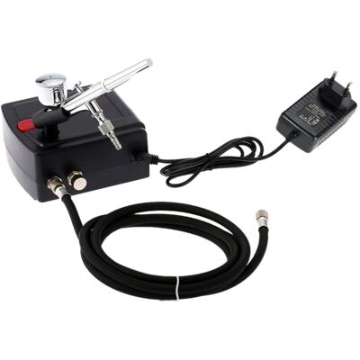 OEM Kit Profesional De Compresor Para Aerógrafo Para Pintura Artística, Manualidades, Pulverización De Pasteles Y Modelos Con Pincel OEM Kit Profesional De Compresor Para Aerógrafo Para Pintura Artística, Manualidades, Pulverización De Pasteles Y Modelos Con Pincel