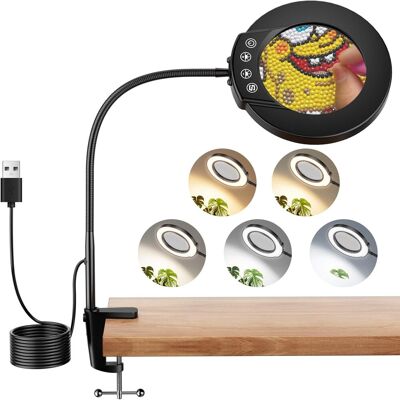 OEM Lupa De Lectura 10x + Clip – Luz Led – 3 Colores – Manualidades/aficiones/costura/trabajos De Precisión OEM Lupa De Lectura 10x + Clip – Luz Led – 3 Colores – Manualidades/aficiones/costura/trabajos De Precisión