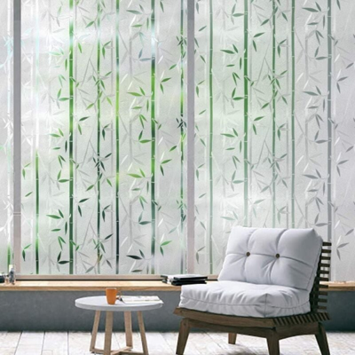 CYSLMUK 1 Película Opaca Para Ventana, 45 X 200 Cm, Película Para Ventana Con Patrón De Bambú, Protección Contra Rayos Uv, Sin Pegamento Estático CYSLMUK 1 Película Opaca Para Ventana, 45 X 200 Cm, Película Para Ventana Con Patrón De Bambú, Protección Contra Rayos Uv, Sin Pegamento Estático