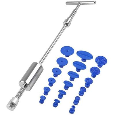 Kit Extractor De Abolladuras Sin Pintura, Herramienta Para Reparación De Carrocería, Martillo, Extractor En T, Extractor De Pegamento - Kzq Kit Extractor De Abolladuras Sin Pintura, Herramienta Para Reparación De Carrocería, Martillo, Extractor En T, Extractor De Pegamento - Kzq