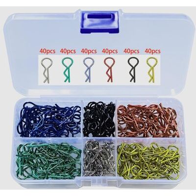 OEM 240 Piezas De Clips Para Carrocería De Coches Rc, Clips Para Carrocería De Coches Rc, Clips R, Clips Para Coches Rc Para Carrocería De Coches De Control Remoto A Escala 1/10, 6 Colores, 40 Unidades OEM 240 Piezas De Clips Para Carrocería De Coches Rc, Clips Para Carrocería De Coches Rc, Clips R, Clips Para Coches Rc Para Carrocería De Coches De Control Remoto A Escala 1/10, 6 Colores, 40 Unidades
