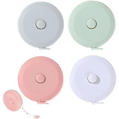 OEM Juego De 4 Cintas Métricas De Costura De 1,5 M, Flexibles Y Prácticas, Para Medir El Cuerpo Y Coser, En Azul, Rosa, Verde Y Blanco. OEM Juego De 4 Cintas Métricas De Costura De 1,5 M, Flexibles Y Prácticas, Para Medir El Cuerpo Y Coser, En Azul, Rosa, Verde Y Blanco.