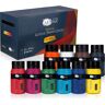 Set de 10 Colores acrílicos Crylic Juego de Pintura acrílica - 500 ml - Ideal para Profesionales y Aficionados - acrílicos para Pintar - Artina