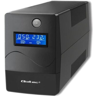 Sistema De Alimentación Ininterrumpida Qoltec (sai) Interactivo, Monolith, 1000 Va, 600 W, Lcd, Usb, Rj45 Sistema De Alimentación Ininterrumpida Qoltec (sai) Interactivo, Monolith, 1000 Va, 600 W, Lcd, Usb, Rj45