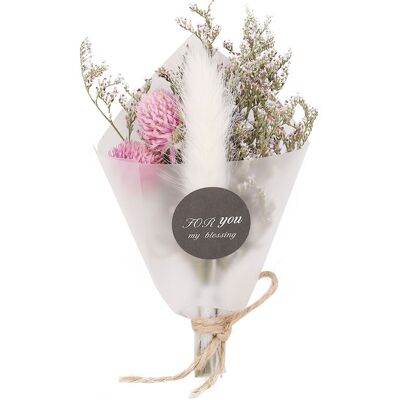 LIIYIELA Pequeño Ramo De Flores Secas Naturales, Decoración De Boda, Flor Seca, Regalo Navideño (conejo Blanco) LIIYIELA Pequeño Ramo De Flores Secas Naturales, Decoración De Boda, Flor Seca, Regalo Navideño (conejo Blanco)