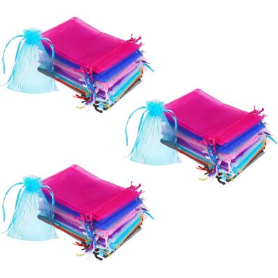 OEM 150 Bolsas De Regalo De Organza De 4 X 6 Pulgadas Con Cordón, Ideales Para Joyas O Recuerdos De Boda (multicolor). OEM 150 Bolsas De Regalo De Organza De 4 X 6 Pulgadas Con Cordón, Ideales Para Joyas O Recuerdos De Boda (multicolor).