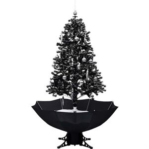 Vidaxl - Rbol De Navidad Con Nieve Y Base De Paraguas Pvc Negro 170 Cm Vidaxl - Rbol De Navidad Con Nieve Y Base De Paraguas Pvc Negro 170 Cm