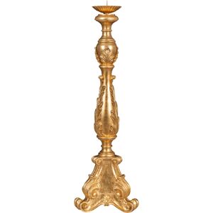 Biscottini - Candelabro De Madera Con Acabado En Pan De Oro Antiguo Hecho En Italia Biscottini - Candelabro De Madera Con Acabado En Pan De Oro Antiguo Hecho En Italia
