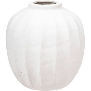 Jarrón Bola Amia Cerámica Blanca H28cm - Atmosphera Créateur D'Intérieur Jarrón Bola Amia Cerámica Blanca H28cm - Atmosphera Créateur D'Intérieur