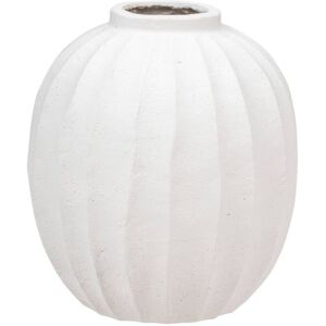 Jarrón Bola Amia Cerámica Blanca H44.5cm - Atmosphera Créateur D'Intérieur Jarrón Bola Amia Cerámica Blanca H44.5cm - Atmosphera Créateur D'Intérieur
