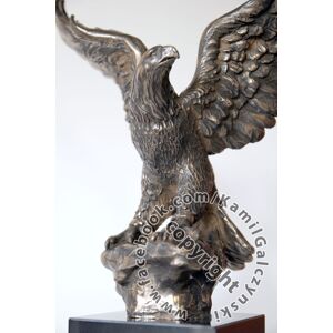 OEM Águila - Escultura, Figura Recubierta De Bronce, Realizada Por Un Artista Polaco, Marca Art-dog OEM Águila - Escultura, Figura Recubierta De Bronce, Realizada Por Un Artista Polaco, Marca Art-dog