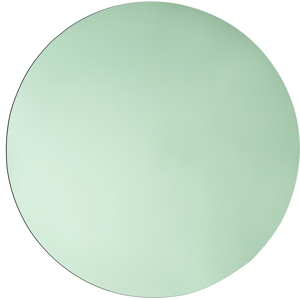 Beliani - Espejo redondo de pared con tinte verde - Decoración moderna Beliani - Espejo redondo de pared con tinte verde - Decoración moderna