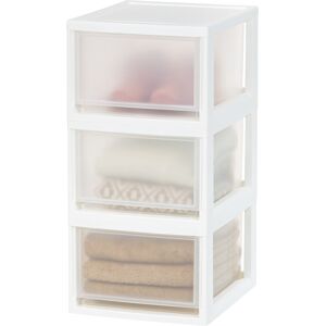 IRIS OHYAMA - Organizador compacto de cajones - 3 uds, 13,7 L, Blanco IRIS OHYAMA - Organizador compacto de cajones - 3 uds, 13,7 L, Blanco