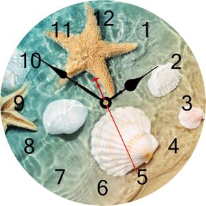 OEM Reloj De Pared Con Forma De Estrella De Mar, Preciso, Silencioso, Sin Tictac, Decorativo, Fácil De Leer, Para Dormitorio, Salón O Cocina, 34 Cm OEM Reloj De Pared Con Forma De Estrella De Mar, Preciso, Silencioso, Sin Tictac, Decorativo, Fácil De Leer, Para Dormitorio, Salón O Cocina, 34 Cm