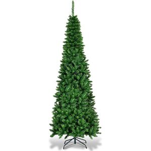 Costway Árbol De Navidad Artificial Con Luces Led De Blanco Cálido Con Soporte De Metal Y Agujas De Pvc Navidad Decoración 210cm Costway Árbol De Navidad Artificial Con Luces Led De Blanco Cálido Con Soporte De Metal Y Agujas De Pvc Navidad Decoración 210cm