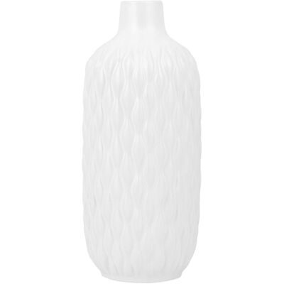 Beliani Jarrón Decorativo EMAR Blanco 31cm - Jarrón Decorativo Beliani Jarrón Decorativo EMAR Blanco 31cm - Jarrón Decorativo