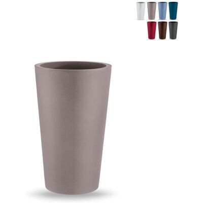 Veca - Jarrón Alto Redondo Génesis Gris Paloma - 70 Cm Veca - Jarrón Alto Redondo Génesis Gris Paloma - 70 Cm
