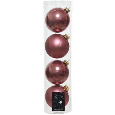 Kaemingk - Bolas De Cristal Para Colgar Velvet Pink Dim 10 Cm Caja De 4 Kaemingk - Bolas De Cristal Para Colgar Velvet Pink Dim 10 Cm Caja De 4