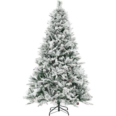 Costway - 180 Cm Árbol De Navidad Artificial, Diseño De Bisagra Con 850 Puntas De Ramas, 240 Luces Led, 34 Conos De Pino, 8 Modos De Iluminación, Decoración De Navidad (180cm) Costway - 180 Cm Árbol De Navidad Artificial, Diseño De Bisagra Con 850 Puntas De Ramas, 240 Luces Led, 34 Conos De Pino, 8 Modos De Iluminación, Decoración De Navidad (180cm)