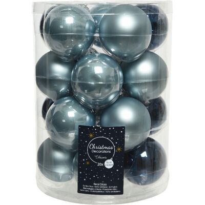 Kaemingk - Bolas Navideñas Colgantes De Cristal 6 Cm Azul.juego De 20 Kaemingk - Bolas Navideñas Colgantes De Cristal 6 Cm Azul.juego De 20