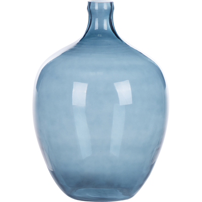 Beliani - Jarrón De Vidrio Azul 39 Cm Hecho A Mano Accesorio Decorativo Mesa Moderno Interior Roti Beliani - Jarrón De Vidrio Azul 39 Cm Hecho A Mano Accesorio Decorativo Mesa Moderno Interior Roti