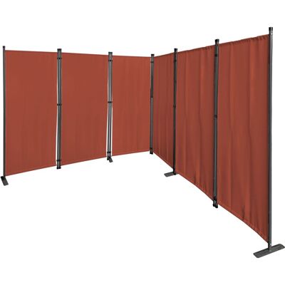 QUICK-STAR Paravent 6 Teilig 340x165cm Stoff Raumteiler Trennwand Balkon Sichtschutz Stellwand Faltbar Rotorange Ral 2001 QUICK-STAR Paravent 6 Teilig 340x165cm Stoff Raumteiler Trennwand Balkon Sichtschutz Stellwand Faltbar Rotorange Ral 2001