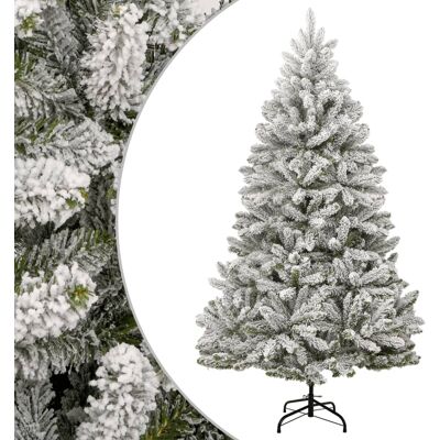 Árbol de Navidad artificial con bisagras - 180cm, Verde y Blanco Árbol de Navidad artificial con bisagras - 180cm, Verde y Blanco