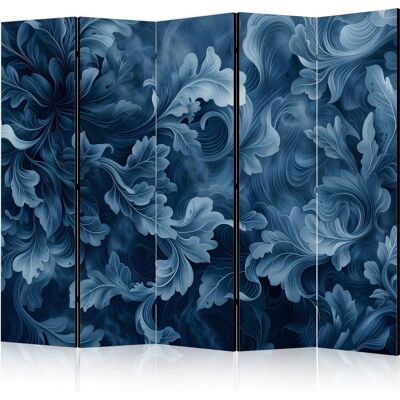 Biombo Decorativo Artgeist Hojas Victorianas Azul Oscuro 225x172 Cm Biombo Decorativo Artgeist Hojas Victorianas Azul Oscuro 225x172 Cm