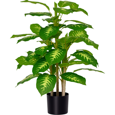 Homcom Planta Artificial Aglaonema - 95cm, 42 Hojas, Decoración Interior/Exterior Homcom Planta Artificial Aglaonema - 95cm, 42 Hojas, Decoración Interior/Exterior