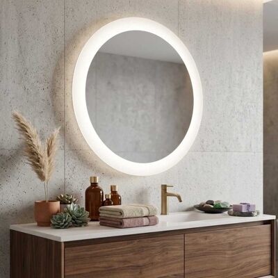 Kiamami Valentina - Espejo LED Redondo 75cm - Decoración Moderna Baño Kiamami Valentina - Espejo LED Redondo 75cm - Decoración Moderna Baño