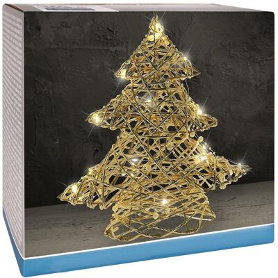 EXCELLENT HOUSEWARE Vilde Árbol Luminoso Dorado 40 Cm Con 30 Led Y Temporizador EXCELLENT HOUSEWARE Vilde Árbol Luminoso Dorado 40 Cm Con 30 Led Y Temporizador