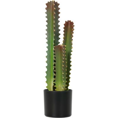 JHY DESIGN Cactus Artificial Decorativo De 66 Cm, Con Maceta Y 3 Hojas Verdes Para Decoración De Interiores. JHY DESIGN Cactus Artificial Decorativo De 66 Cm, Con Maceta Y 3 Hojas Verdes Para Decoración De Interiores.
