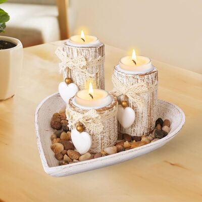 OEM Portavelas De Madera, Portavelas Para Velas Pequeñas Con Bandeja En Forma De Corazón, Portavelas Decorativo, Candelabro Vintage, Para Bodas, Cumpleaños, Decoración Del Hogar. OEM Portavelas De Madera, Portavelas Para Velas Pequeñas Con Bandeja En Forma De Corazón, Portavelas Decorativo, Candelabro Vintage, Para Bodas, Cumpleaños, Decoración Del Hogar.