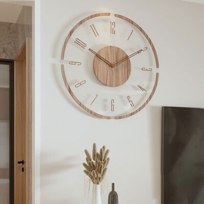 JUSCH Reloj De Pared De Estilo Decorativo Vintage De Madera Para Decoración Del Hogar, Reloj De Pared Redondo Con Diseño Calado, Reloj De Arte Moderno JUSCH Reloj De Pared De Estilo Decorativo Vintage De Madera Para Decoración Del Hogar, Reloj De Pared Redondo Con Diseño Calado, Reloj De Arte Moderno