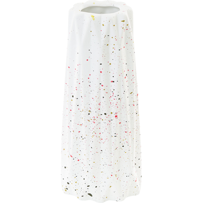 Jarrón de flores Beliani AMALIADA de cerámica hecha a mano 24 cm Blanco Jarrón de flores Beliani AMALIADA de cerámica hecha a mano 24 cm Blanco