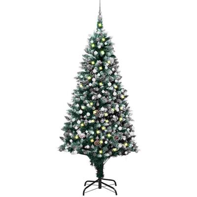 Árbol de Navidad artificial con luces y decoraciones - vidaXL Árbol de Navidad artificial con luces y decoraciones - vidaXL