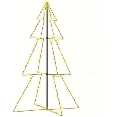 Vidaxl - Rbol De Navidad 240 Luces Led Interior Y Exterior 118x180 Cm Vidaxl - Rbol De Navidad 240 Luces Led Interior Y Exterior 118x180 Cm