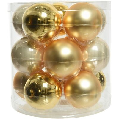 Kaemingk - Bolas Navideñas De Cristal Para Colgar 6 Cm Oro Y Perla. 15 De Septiembre Kaemingk - Bolas Navideñas De Cristal Para Colgar 6 Cm Oro Y Perla. 15 De Septiembre