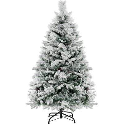136 Cm Árbol De Navidad Artificial, Diseño De Bisagra Con 472 Puntas De Ramas, 160 Luces Led, 26 Conos De Pino, 8 Modos De Iluminación, Decoración De Navidad (136cm) - Costway 136 Cm Árbol De Navidad Artificial, Diseño De Bisagra Con 472 Puntas De Ramas, 160 Luces Led, 26 Conos De Pino, 8 Modos De Iluminación, Decoración De Navidad (136cm) - Costway