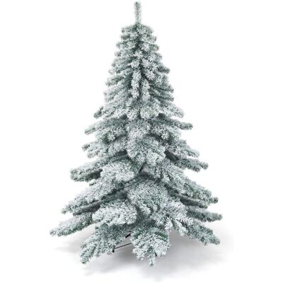 Costway Árbol De Navidad Artificial De 180cm Con Soporte De Metal, Agujas De Pvc, Nieve Decorativa Navidad Costway Árbol De Navidad Artificial De 180cm Con Soporte De Metal, Agujas De Pvc, Nieve Decorativa Navidad
