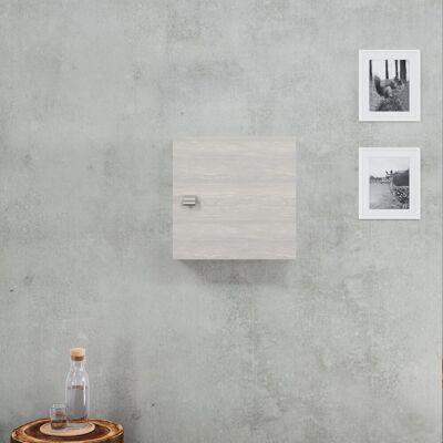 Kiamami Valentina - Cubo De Pared 45cm Con Puerta Gris Efecto Madera Facile Kiamami Valentina - Cubo De Pared 45cm Con Puerta Gris Efecto Madera Facile